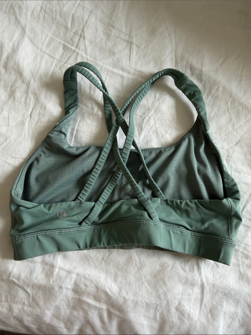 lululemon athletica Sage Green Crisscross Sports Bra